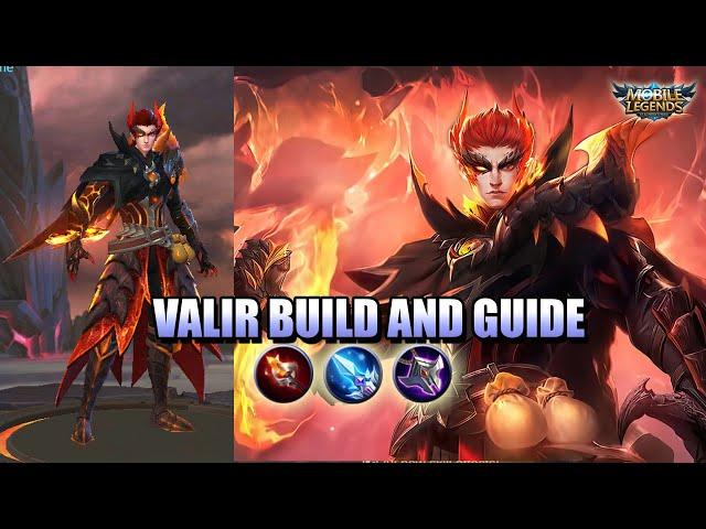 VALIR THE FAKE SUPPORT - BUILD, EMBLEM, TIPS AND DRACONIC FLAME SKIN GIVEAWAY - MLBB