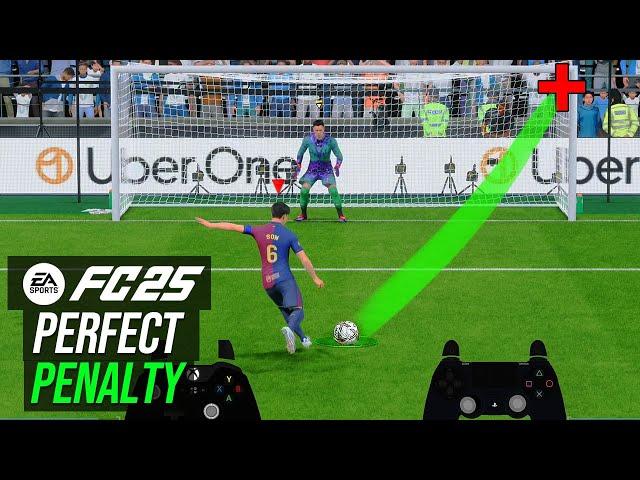 FC 25  - HOW TO SHOOT THE PERFECT PENALTY & SCORE EVERYTIME - HOW TO SCORE A PENALTY HOW TO SHOOT PK