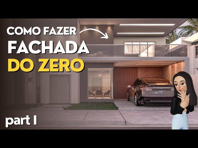 Como fazer uma FACHADA do ZERO no Sketchup