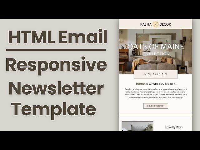 Responsive HTML Email Template Newsletter