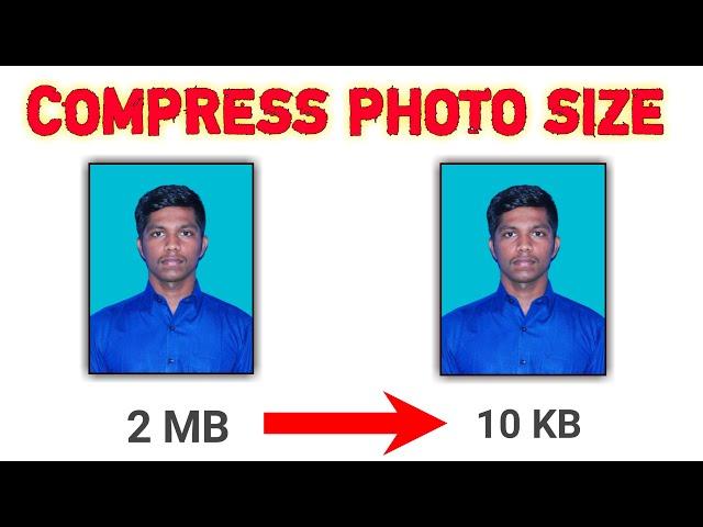 HOW TO COMPRESS PHOTO SIZE IN MOBILE 2022 | REDUSE PHOTO SIZE | MB TO KB COMPRESS TAMIL