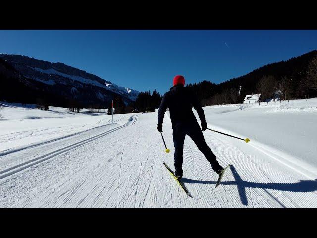 Ein Tag Langlaufen auf den Loipen von Oberstdorf