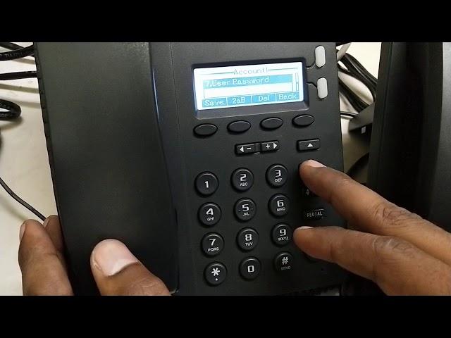 Configuring An IP Phone Manually for FreePBX Server Asterisk server