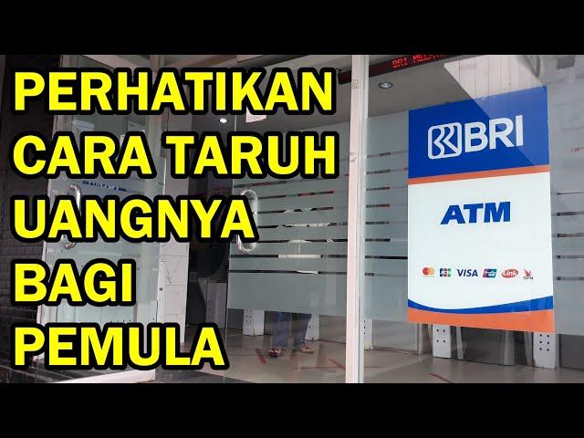 cara setor tunai atm bri ke rekening sendiri, menabung uang 100 ribu di atm, tutorial bank