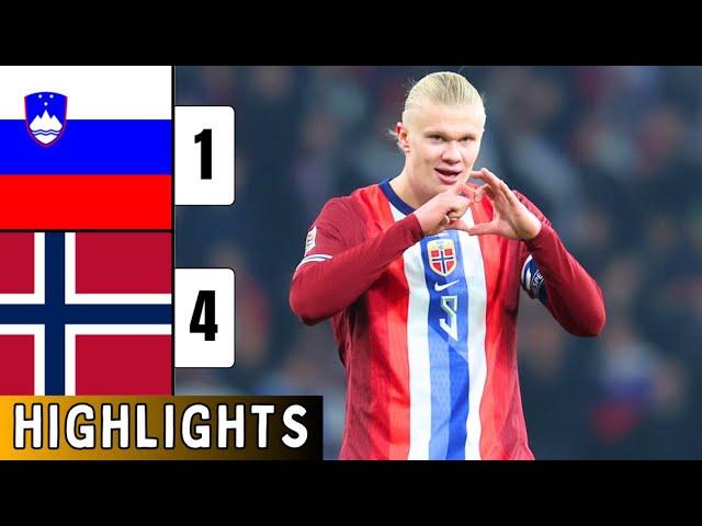 Slovenia vs Norway 1-4 EXTENDED HIGHLIGHTS | Haaland Goal | UEFA Nations League 2024/25