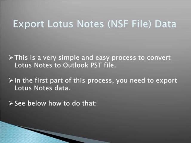 How to Migrate Lotus Notes to Outlook