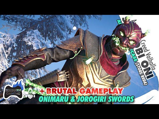 SHINOBI Pack ONI Crit Armor Showcase Brutal Gameplay Onimaru Jorogiri Assassins Creed Valhalla