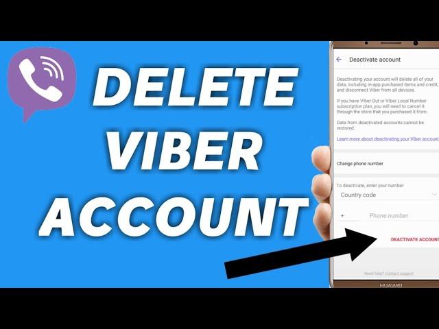 How to permanently delete viber account 2021 | deactivate viber