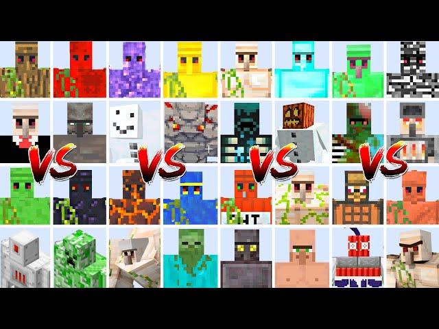 EVERY ADVANCED GOLEM TOURNAMENT | Minecraft Mob Battle