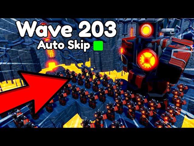 OMG!!200 WAVE GLITCH WITH SONAR TITAN! NEW UPDATE! Toilet Tower Defense