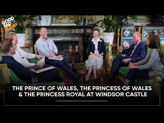 The Prince of Wales, The Princess of Wales & The Princess Royal at Windsor Castle