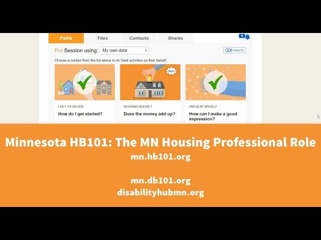 HB101: The MN Housing Professional Role