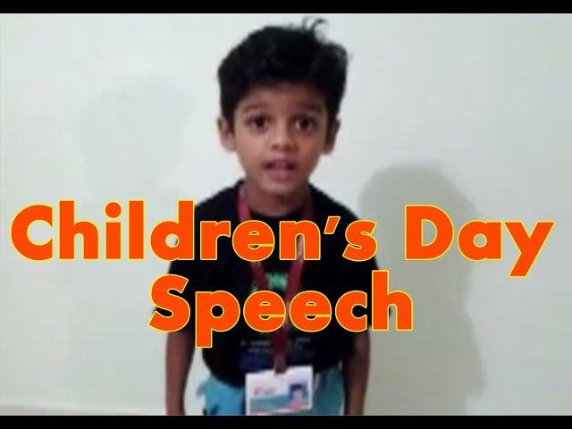 Children's Day Speech in English for Students (LKG/UKG)