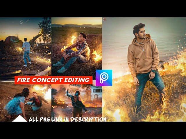 Fire Manipulation Photo Editing|Picsart Tutorial..