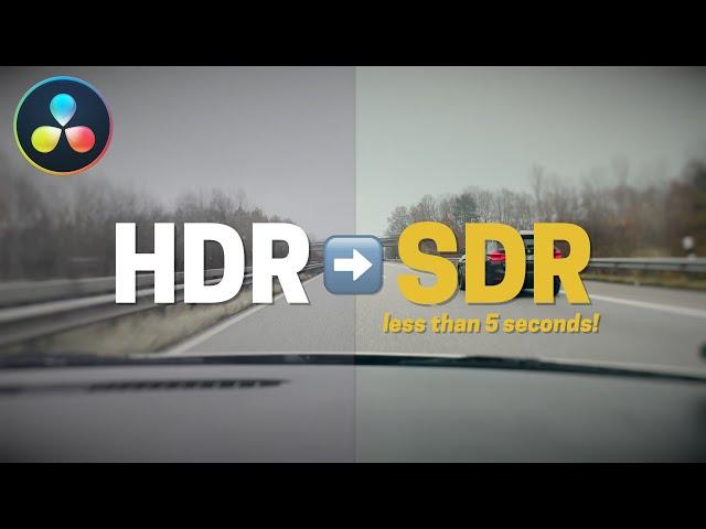 EASILY Convert iPhone HDR to SDR in Davinci Resolve 18.1!