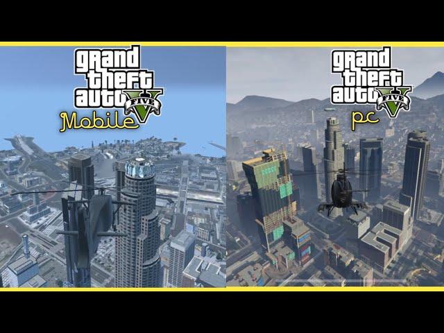 gta 5 pc Vs gta 5 mobile comparison  #gta5android #gta5mobile #gta5 #gta5pc