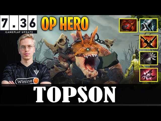 TOPSON - Primal Beast MID | 7.36 Update Patch | OP HERO | Dota 2 Pro MMR Gameplay