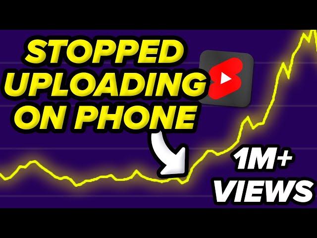 STOP Uploading YouTube Shorts On Your Phone (DO THIS INSTEAD)
