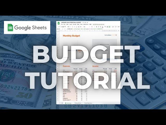 The Ultimate Google Sheets Budget Template Tutorial for Beginners!