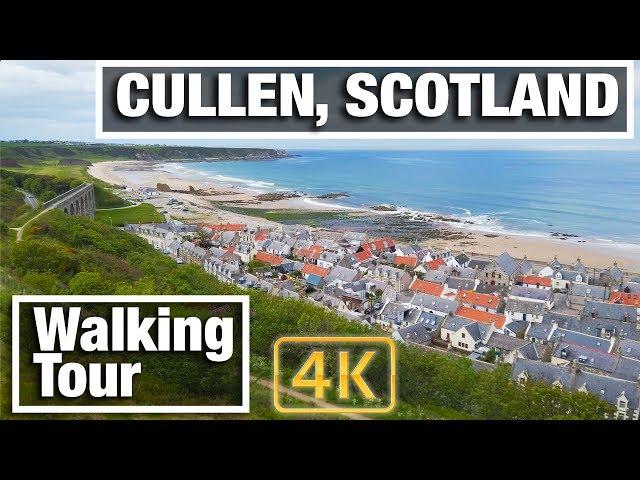 4K City Walks: Cullen, Scotland Virtual Walk on Moray Firth