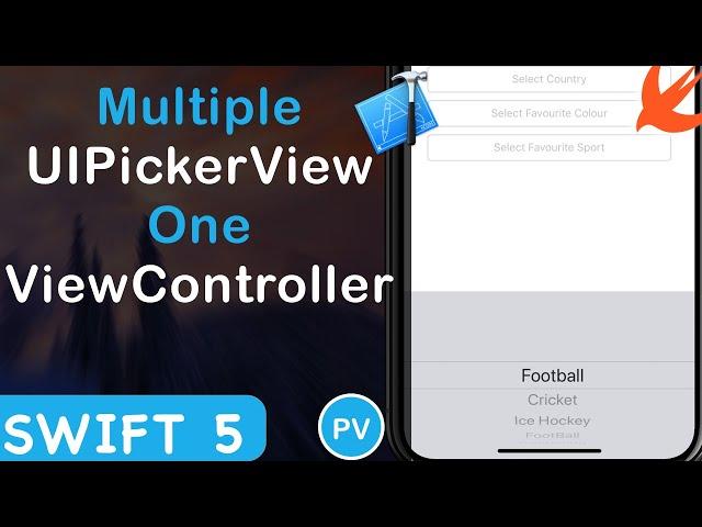 Multiple UIPickerView in One ViewController Xcode 11 Swift 5