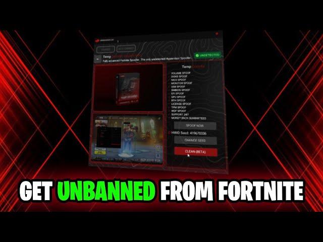 HOW TO GET UNBANNED FROM FORTNITE | UNBANNED.GG TEMPORARY SPOOFER