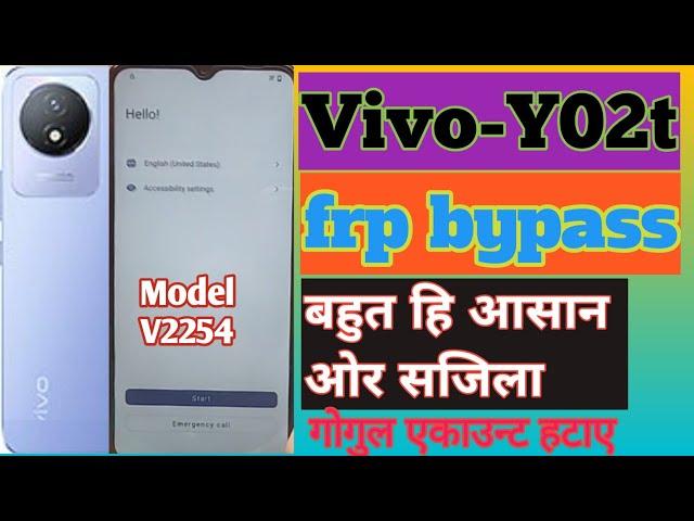 vivo y02t frp bypass new trick|Vivo y02t v2254 frp bypassAndroid13
