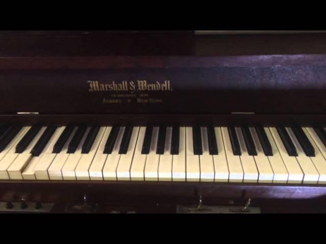 This Pedal Pump Piano fully restored and repaired but Jim Steagall The Player Piano Guy