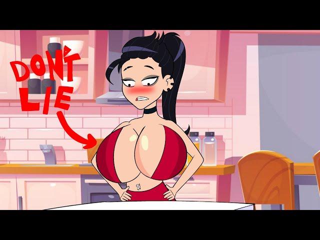 Breast Expansion l Lying makes them bigger ( Animation )