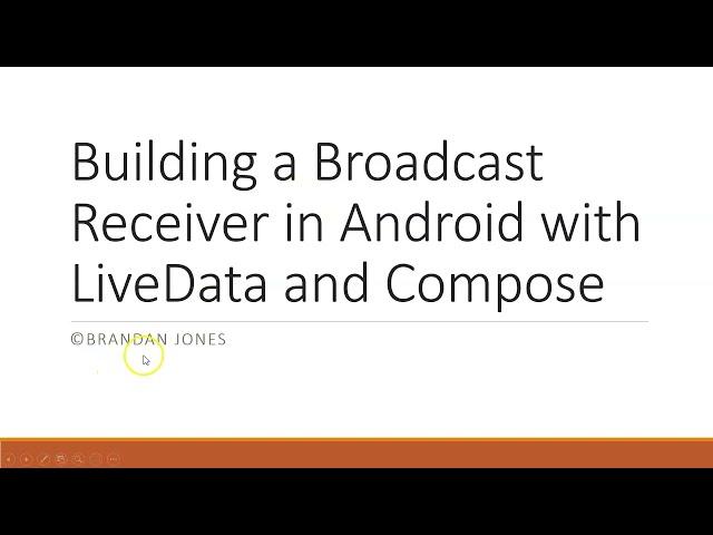 Building a Broadcast Receiver in Android with LiveData and Jetpack Compose