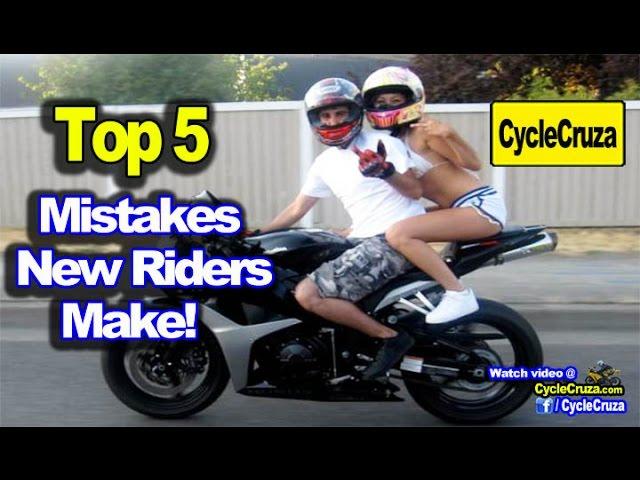 Top 5 Mistakes New Motorcycle Riders Make | MotoVlog