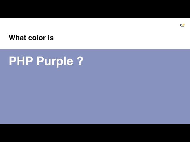 PHP Purple color #8892bf hex color - Blue color - Warm color 8892bf