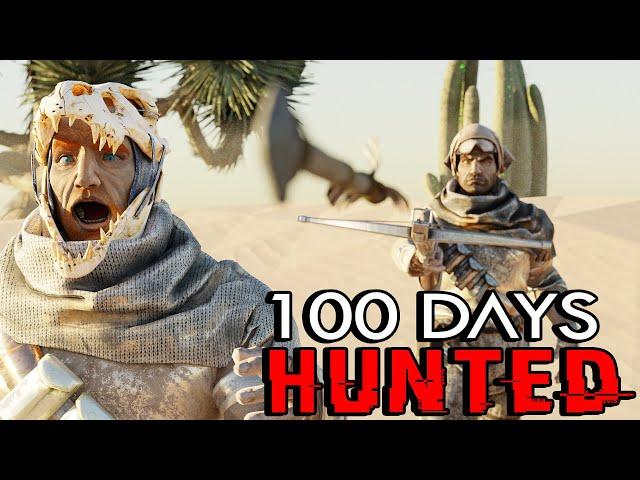 I Spent 100 DAYS Being Hunted In Ark: Survival Evolved! [Scorched Earth]