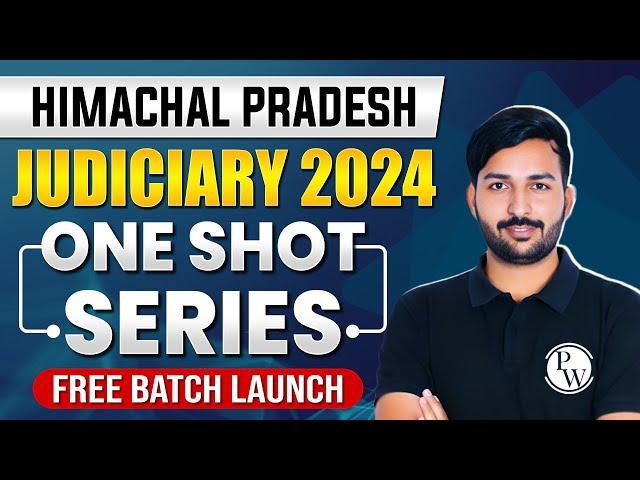 Launching One Shot Series for Himachal Pradesh Judiciary Exam 2024 | Judiciary Wallah