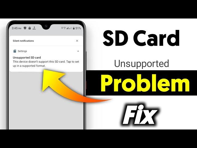 How to fix Unsupported SD Card | Unsupported SD Card ko Format Kaise Kare