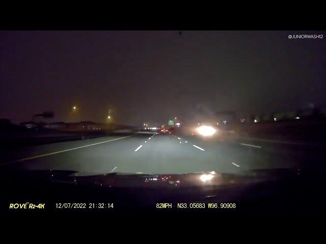Raw video: Street racing ends in fiery crash on Texas highway