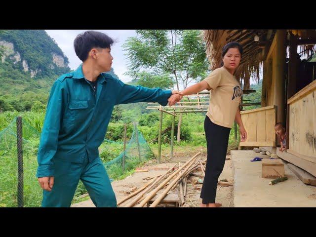 Single mother - harvesting melons to sell at the market, the police come, life raising children