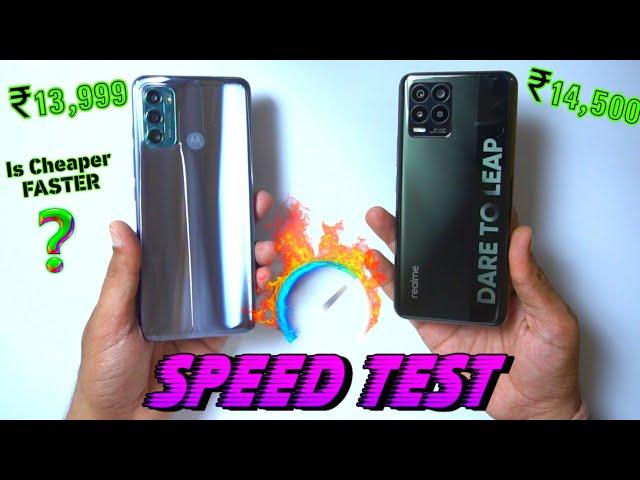 Moto G40 Fusion Vs Realme 8 : Speed Test || Don't be confused !!