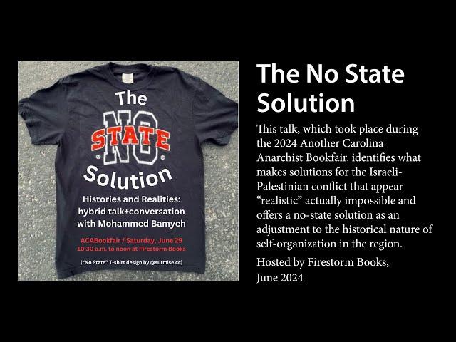 The No-State Solution (Bookfair Session)