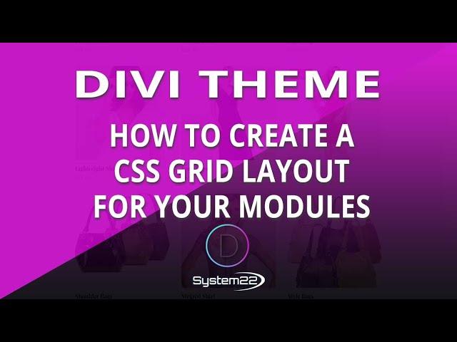 Divi Theme How To Create A CSS Grid Layout For Your Modules 