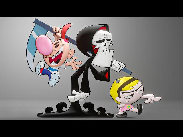 Sculpting The Grim Adventures of Billy and Mandy Characters - Blender Timelapse