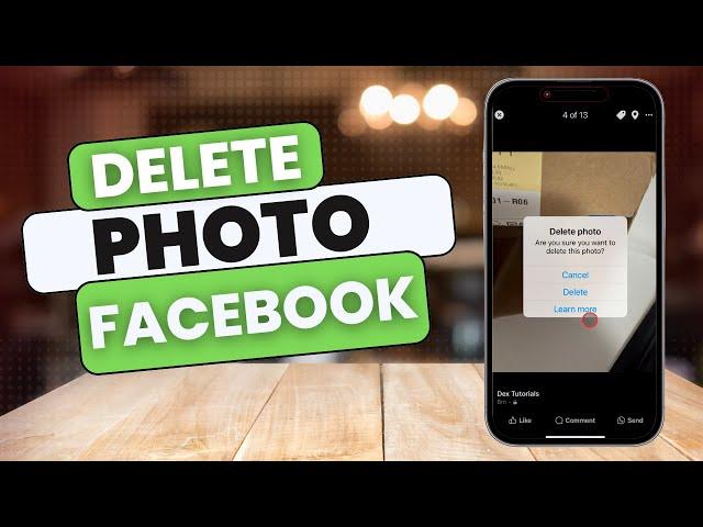 How To Delete A Photo On Facebook