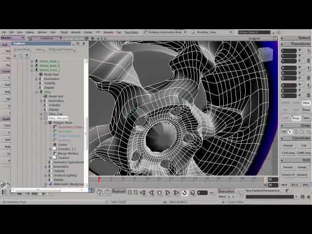 Mixup of merged clones and instances for the wheels