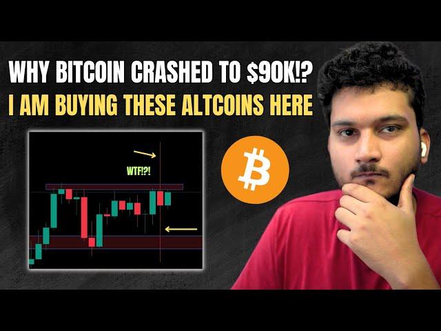  BITCOIN BREAKS $100K and CRASHES HARD - ALTCOINS I AM BUYING RIGHT NOW! | CRYPTO MARKET UPDATE