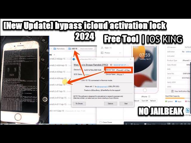 [New Update] bypass icloud activation lock 2024 | free Tool full untethered | iphone locked to owner