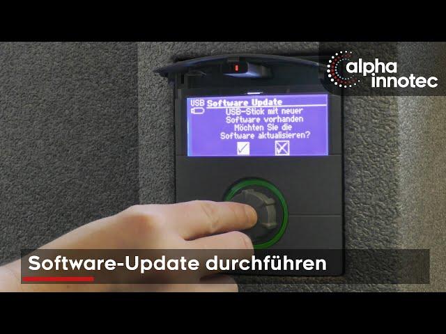 Softwareupdate an einer alpha innotec Wärmepumpe durchführen