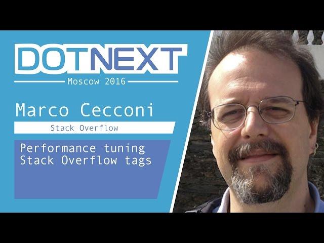 Stack Overflow — It's all about performance! — Marco Cecconi