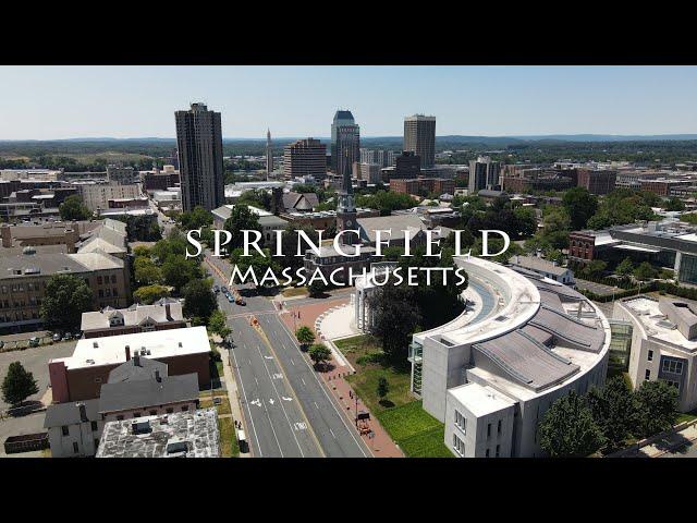 Springfield, Massachusetts - [4K] Drone Tour