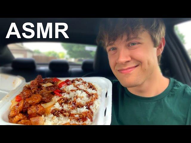 ASMR Panda Express Mukbang SPICY ️ Orange Chicken