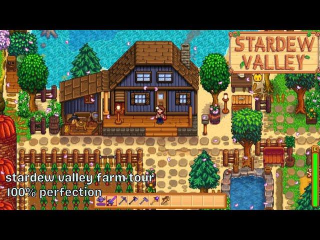 Stardew Valley Beach Farm Tour - 100% Perfection, No Mods (1.5)